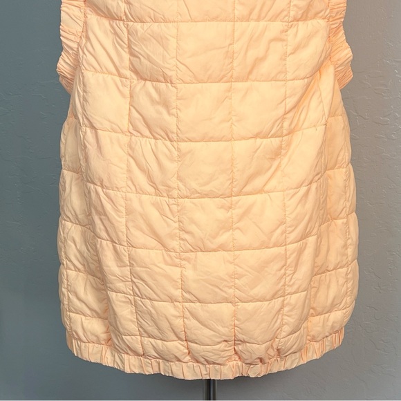 FREE PEOPLE FP Movement Women’s L Mango Orange Piper Puffer Packable Vest - Picture 12 of 14